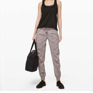 Lululemon Athletica Light Gray Track Pants Dance Studio Jogger *29"